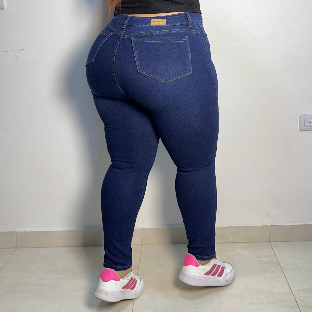 JEANS SKINNY 1 BOTON RF:4356