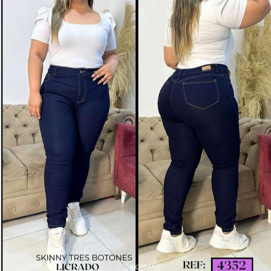 JEANS SKINNY 1 BOTON RF:4352